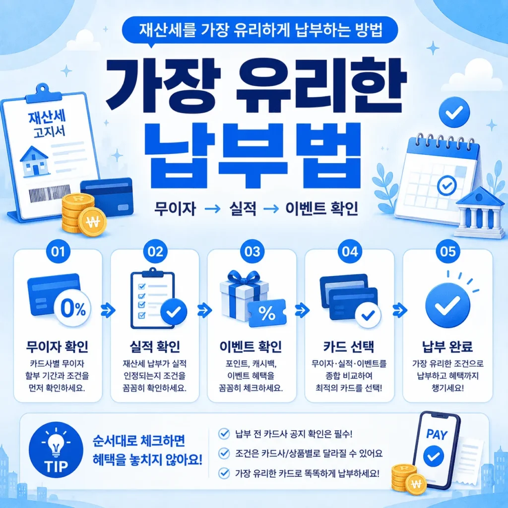 재산세 혜택 카드 할인 무이자 총정리 2 재산세혜택