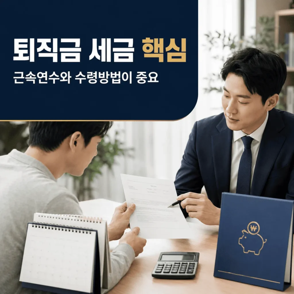 2026 퇴직금 세금 계산방법|IRP 일시금·연금수령 실수령액 비교 2 퇴직금 세금 핵심 요약
