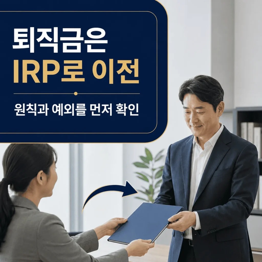 2026 퇴직금 세금 계산방법|IRP 일시금·연금수령 실수령액 비교 5 퇴직금은 반드시 IRP로 받아야 할까요?