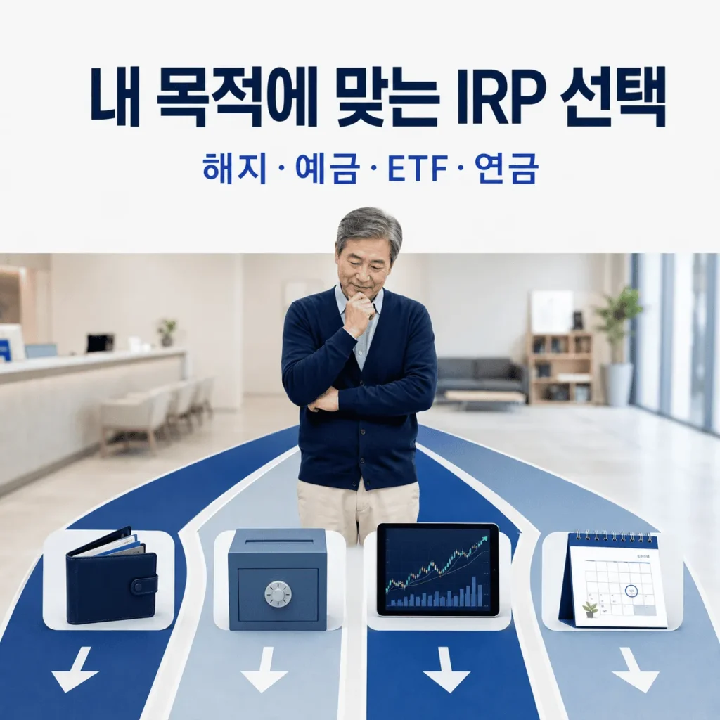IRP 계좌 선택 기준|은행·증권사 수수료와 상품·연금수령 비교 10 상황별 IRP 계좌 선택 기준