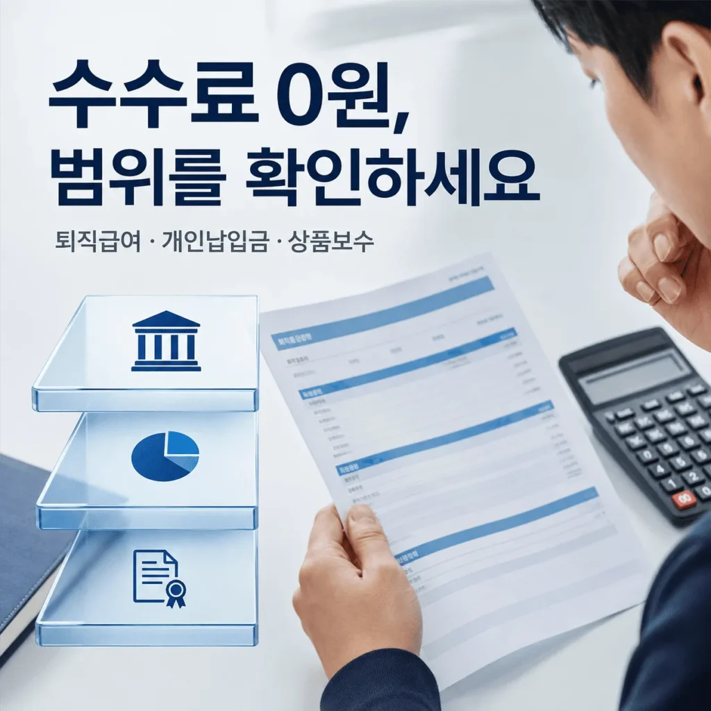 IRP 계좌 선택 기준|은행·증권사 수수료와 상품·연금수령 비교 4 첫 번째 기준은 IRP 수수료입니다