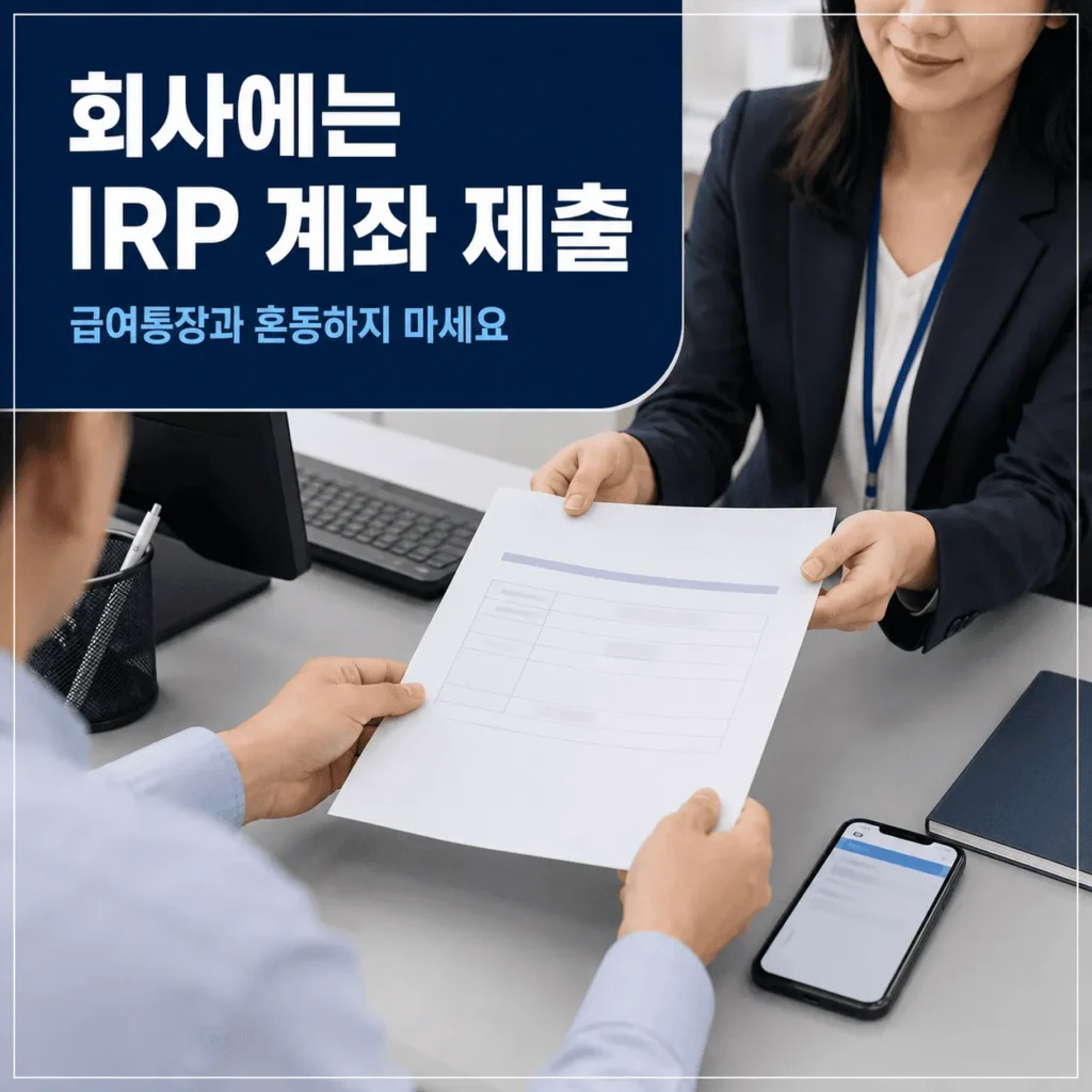 퇴직금 IRP 수령방법|퇴직금을 어디로 받아야 하나요? 4 기존 IRP 계좌를 제출해도 될까요?