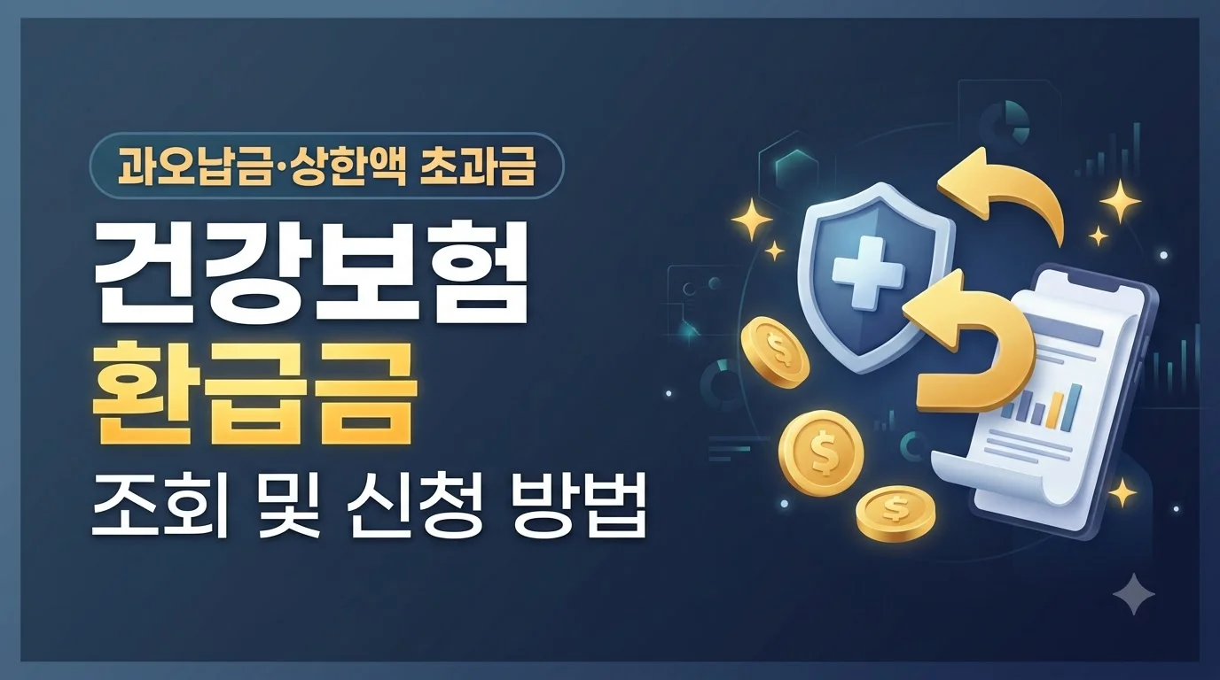 2026 건강보험 환급금 조회 및 신청 방법|보험료 과오납 vs 본인부담상한액 초과금 차이점 총정리 2 건강보험환급금조회신청방법