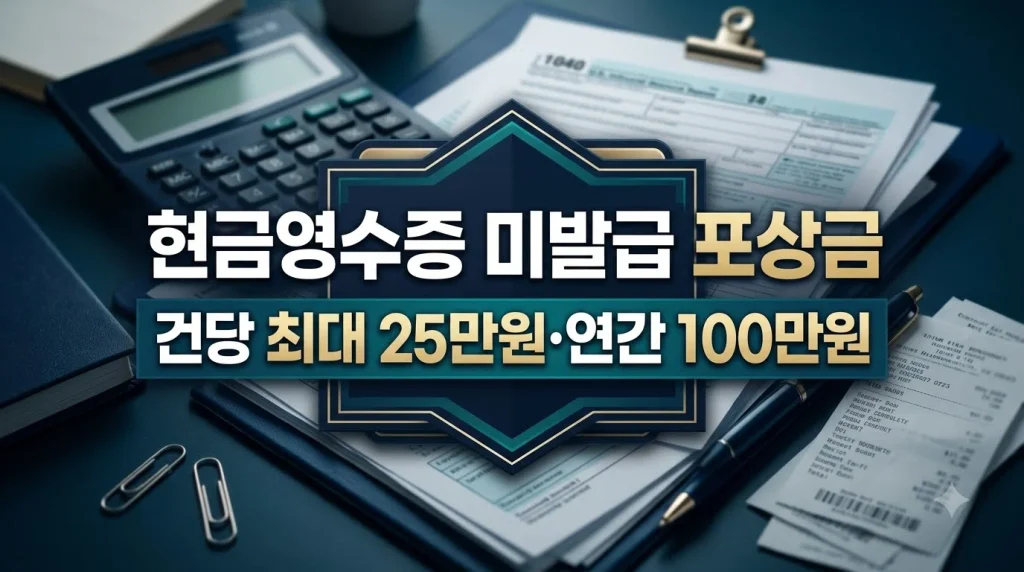 현금영수증 포상금 계산기 및 거래금액별 지급 기준 총정리 2 현금영수증_미발급_포상금_계산