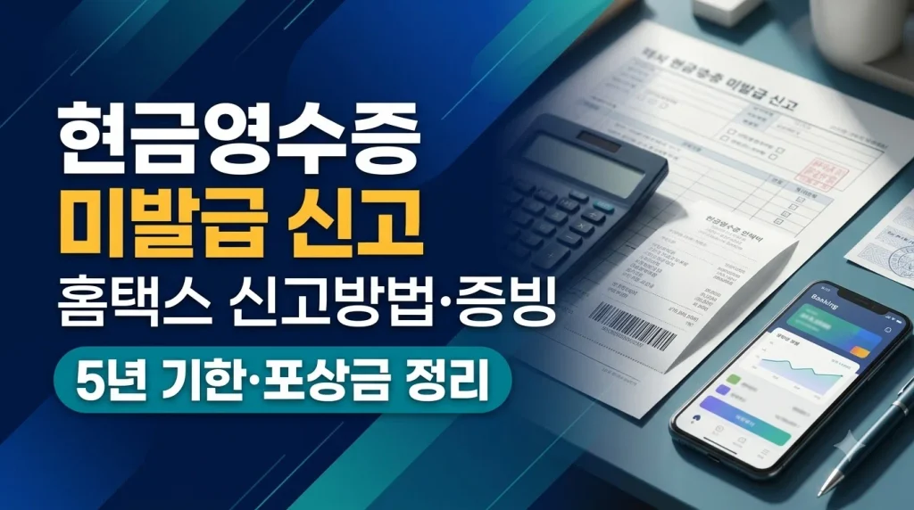 현금영수증 미발행 신고방법|기한·증빙·포상금 2 현금영수증미발급신고방법
